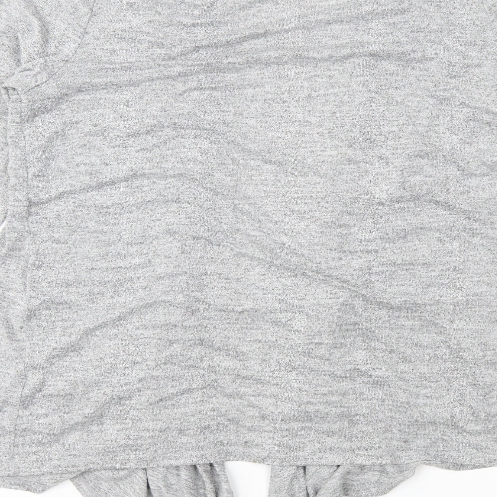 Dorothy Perkins Womens Grey Knit Cardigan Jumper Size 16