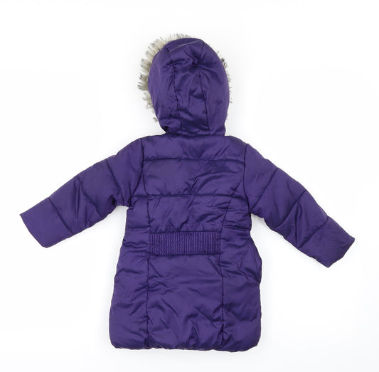 Mothercare Girls Purple Jacket Size 9-12 Months