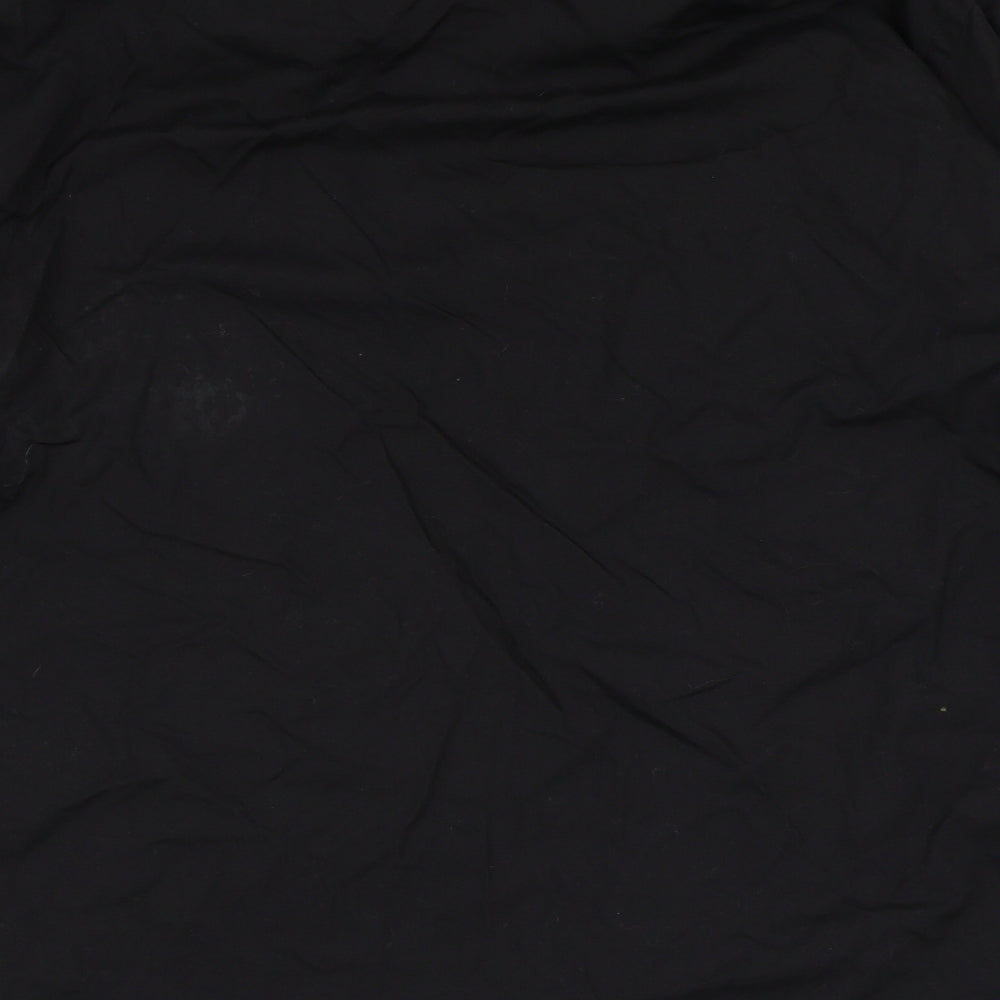 Mens UK Size One Size Savatini Black Button-Up Long Sleeve Casual Shirt