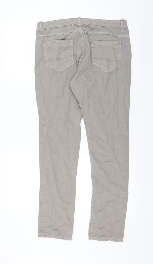 Womens UK Size 10 UpFashion Regular Fit Straight Grey Jeans