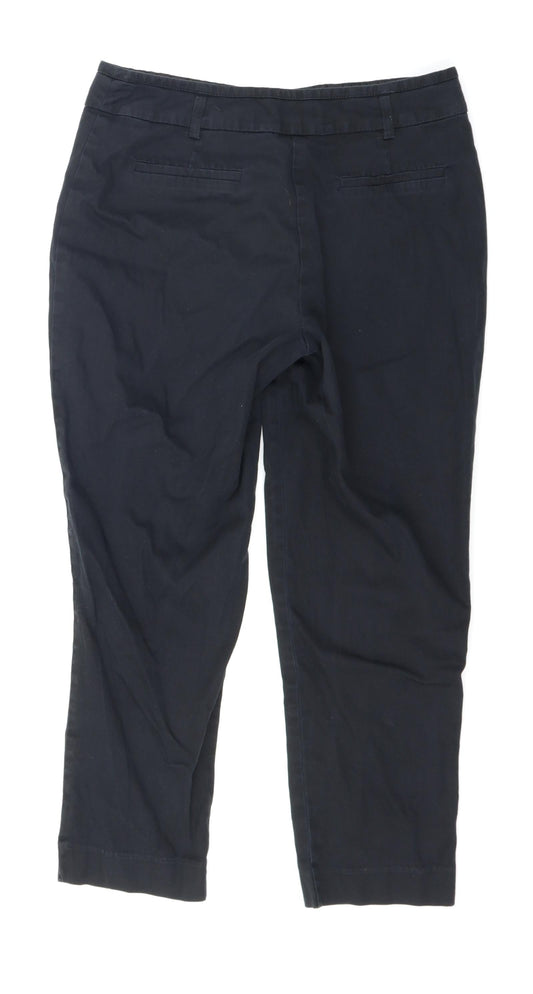 Womens UK Size 10 The Collection Regular Fit Black Trousers