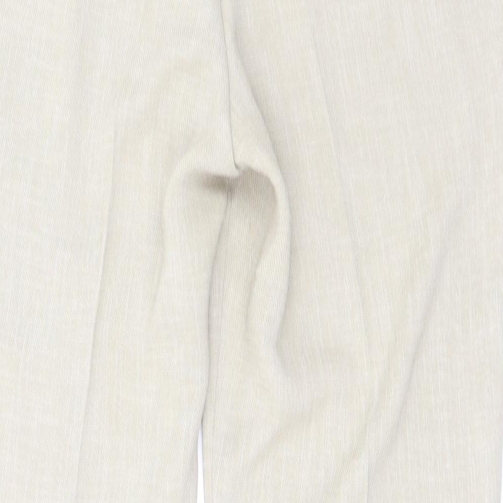 Womens UK Size 16 Marks & Spencer Regular Fit Beige Trousers