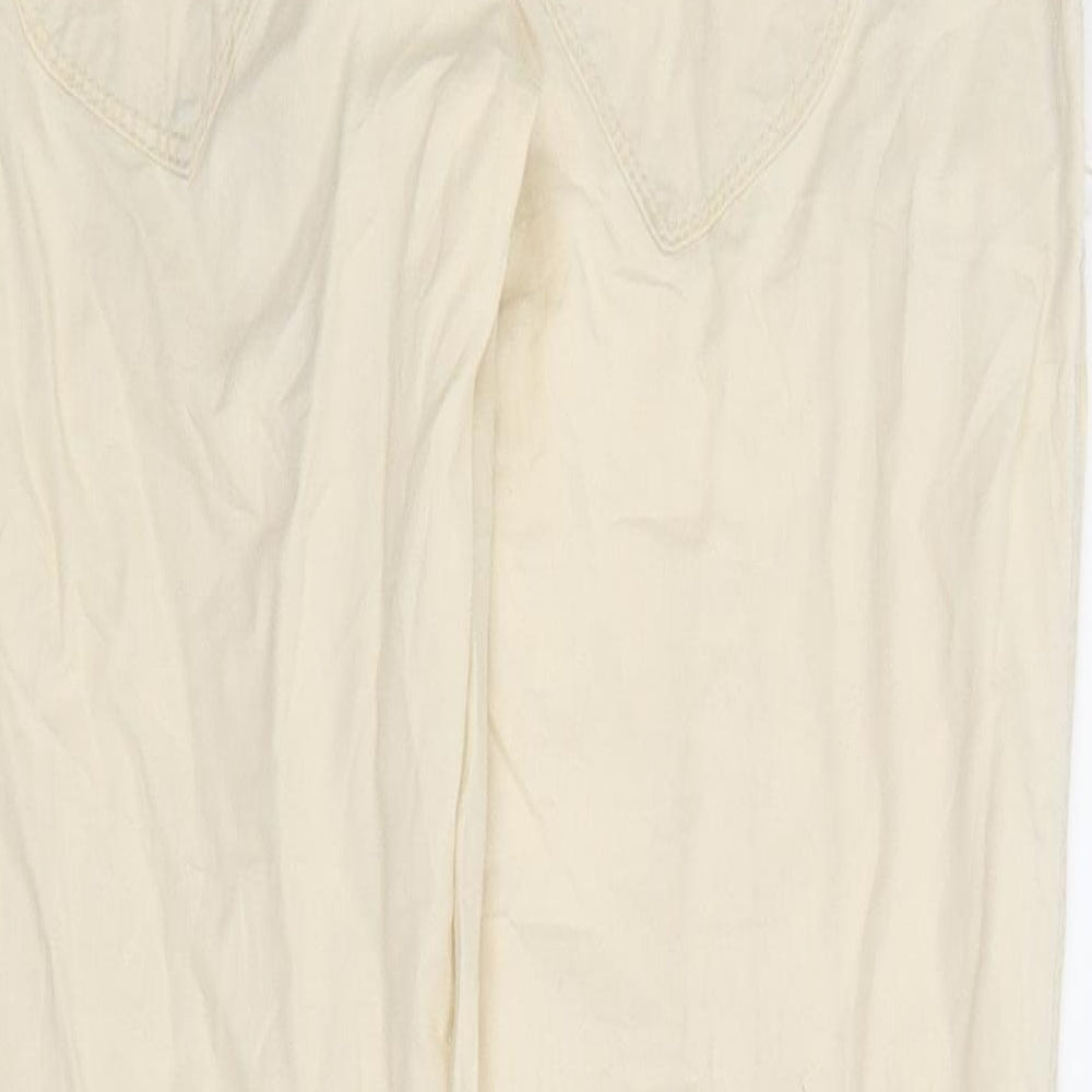 Womens UK Size 6 TALLY WEiJL Regular Fit Carrot Beige Trousers
