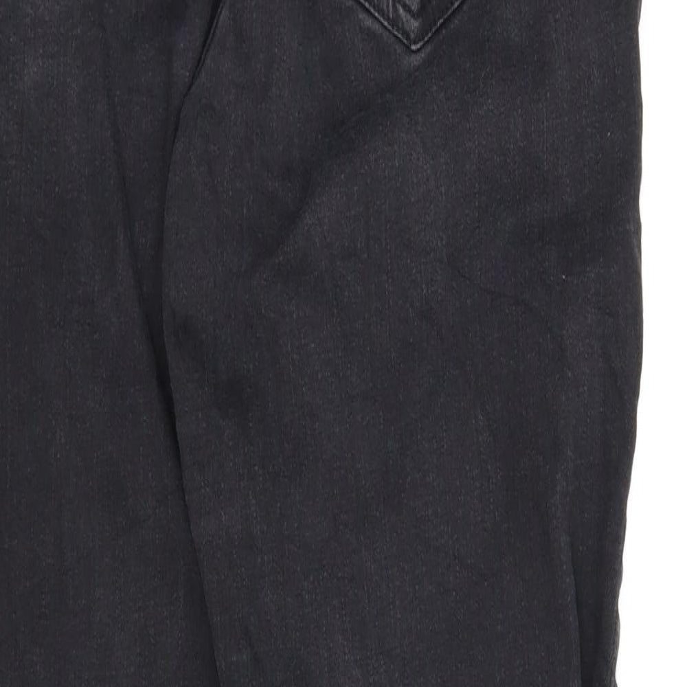 Womens UK Size 42 in Multiblu Regular Fit Bootcut Black Jeans