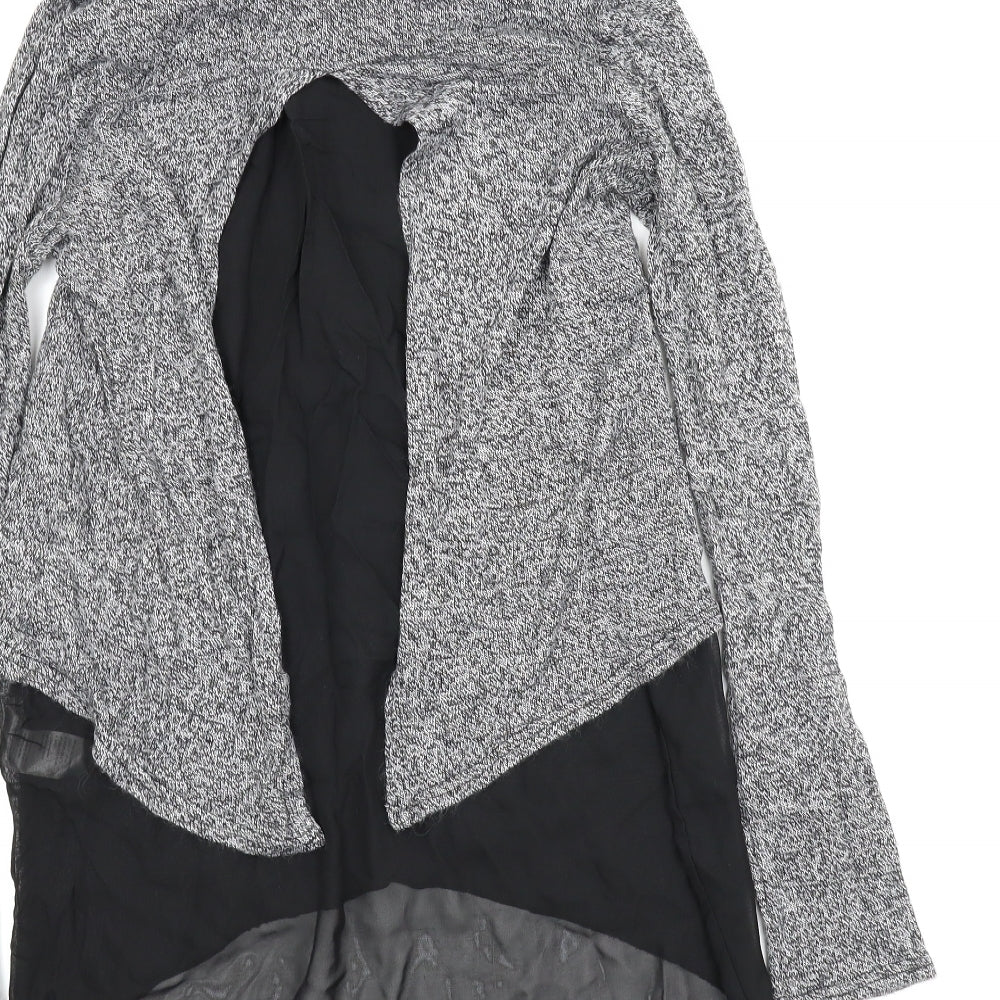 Womens UK Size M New Look Grey Basic Blouse