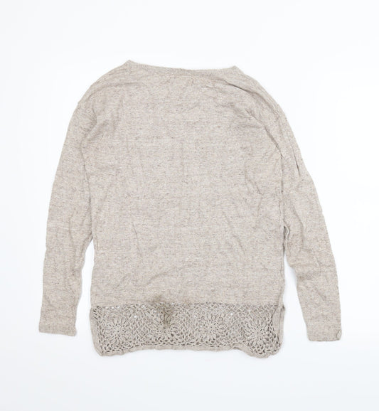 FatFace Womens Beige Basic Blouse Size 6