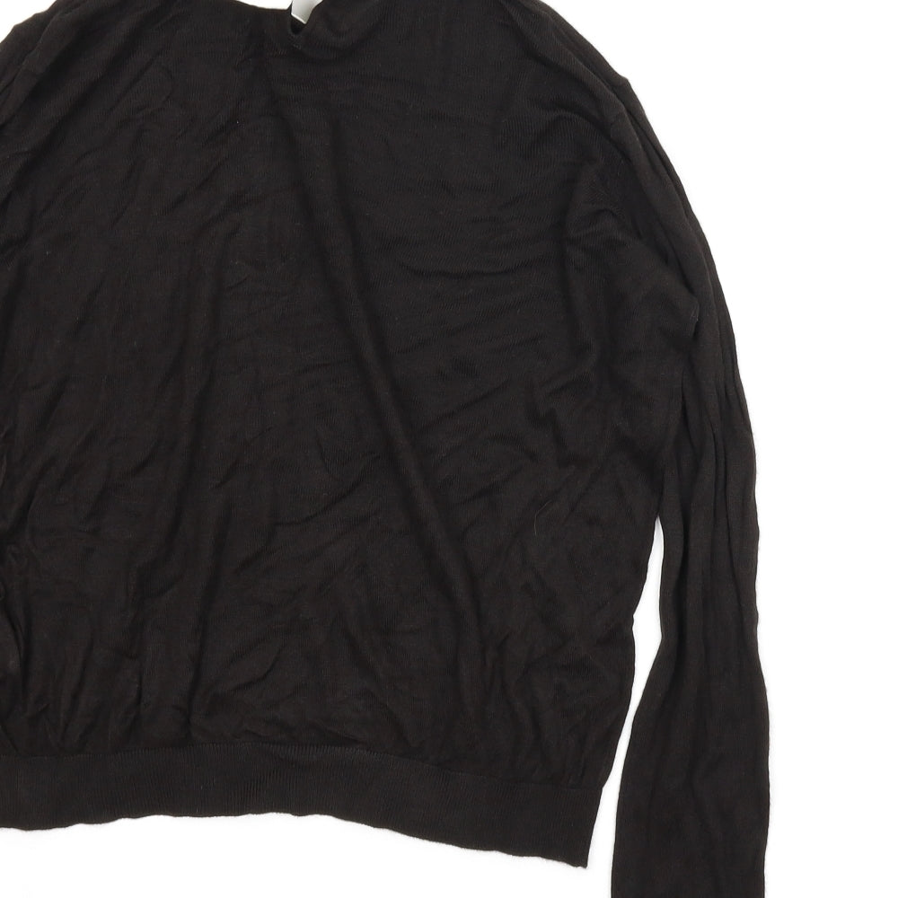 STR Womens Black Pullover Jumper Size M