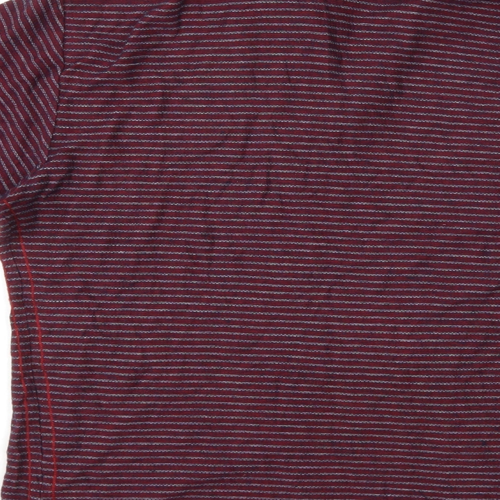Acw85 Mens Red Check Polo Size L