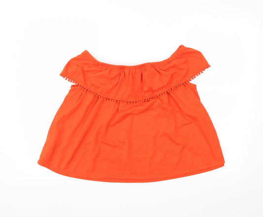 F&F Womens Red Basic T-Shirt Size 12