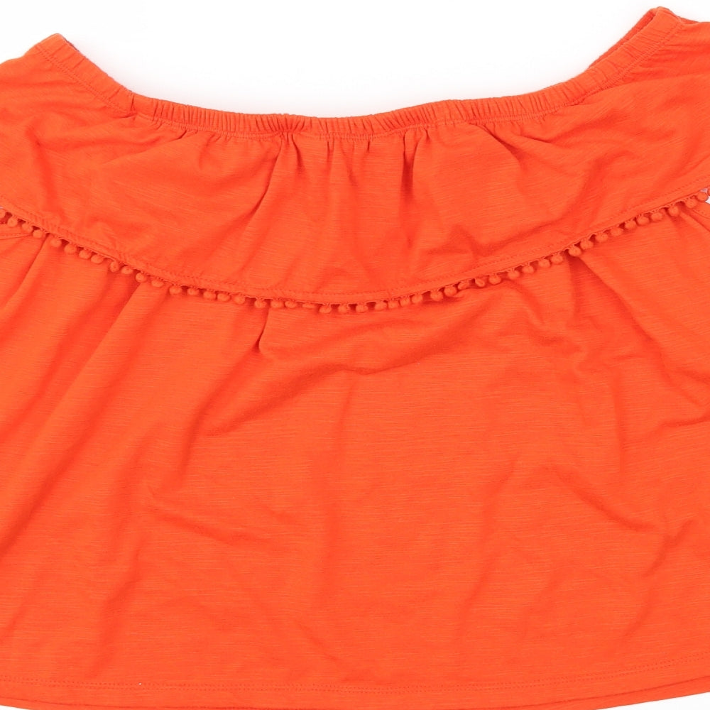 F&F Womens Red Basic T-Shirt Size 12