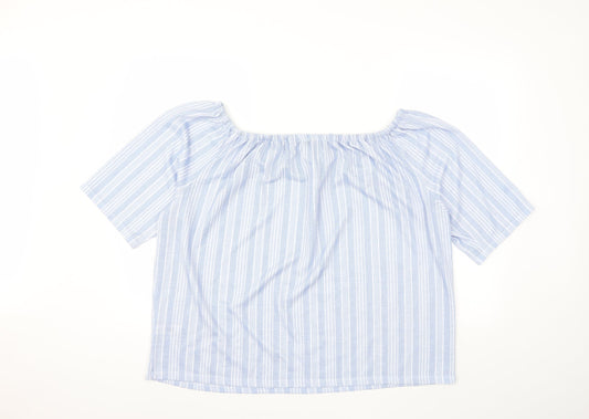 Womens UK Size 20 George Blue Basic T-Shirt