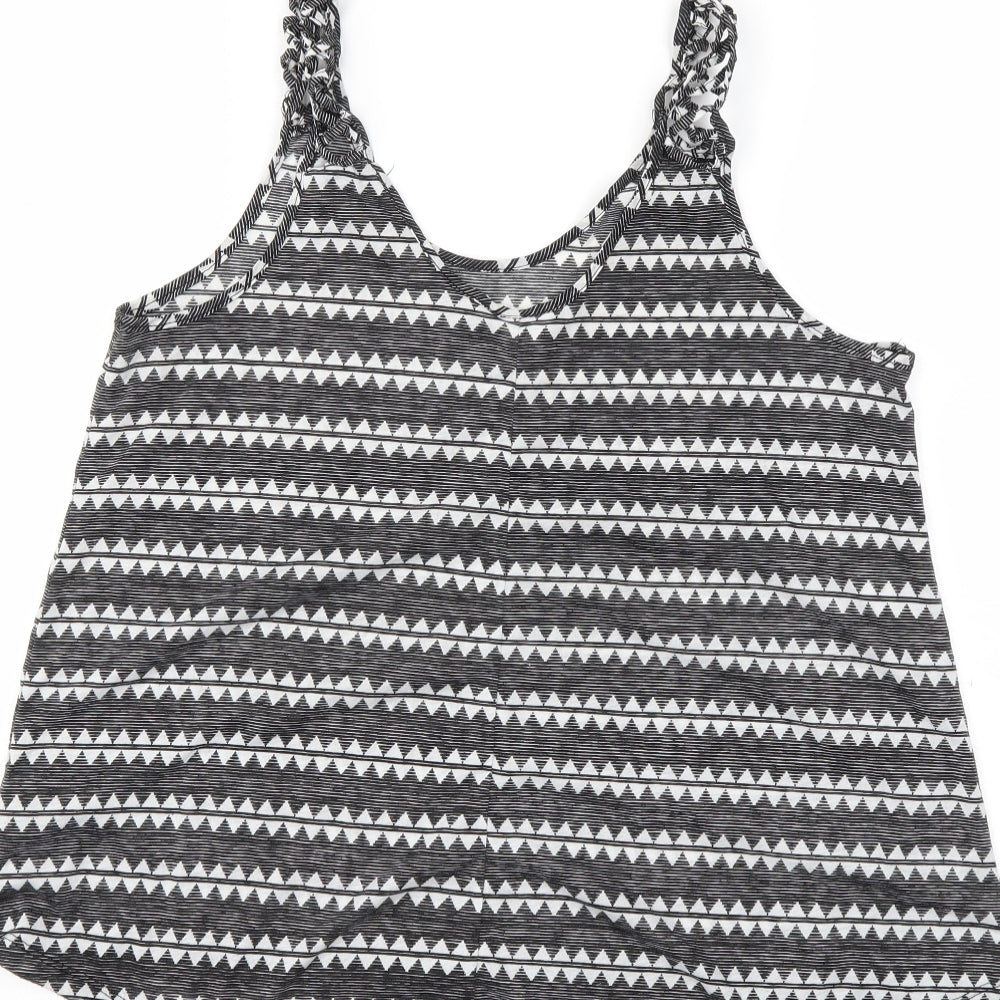 Womens UK Size S H&M Grey Basic Tank