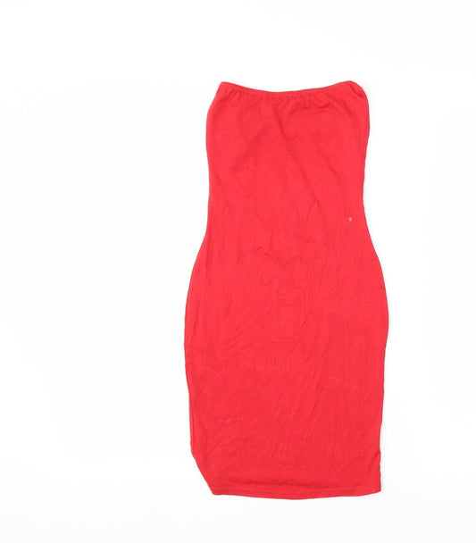 PRETTYLITTLETHING Womens Red Bodycon Size 6