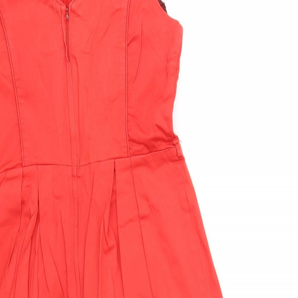 Dorothy Perkins Womens Red Fit & Flare Size 14