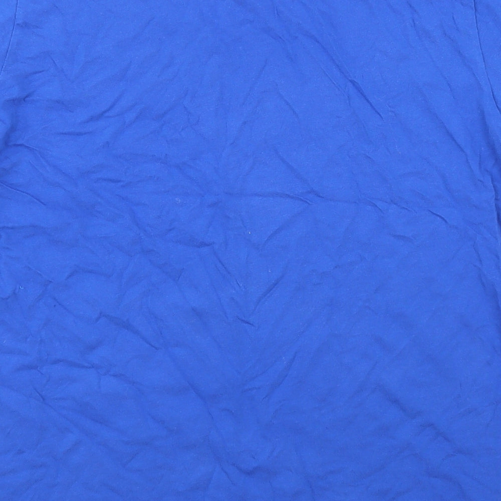 Womens UK Size L Bella + Canvas Blue Basic T-Shirt