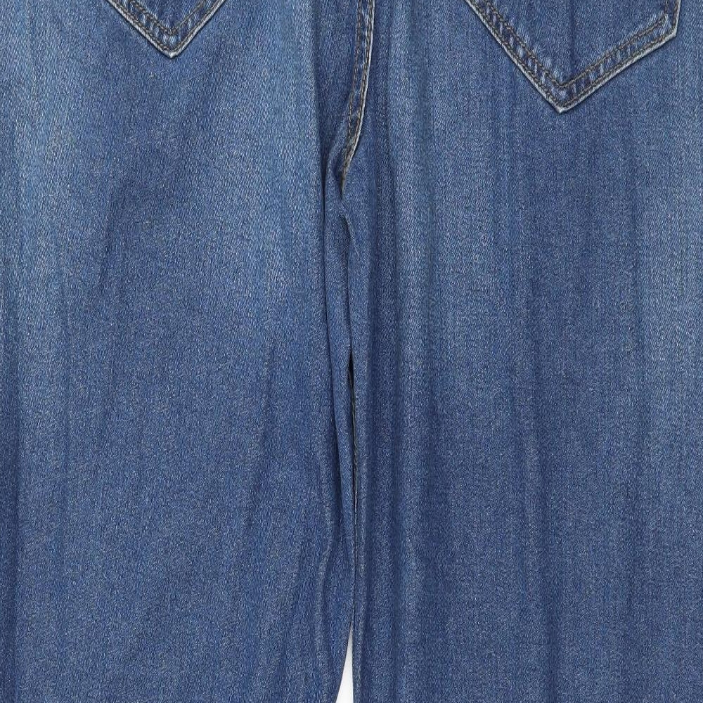 Womens UK Size 36 in Studio Denim Regular Fit Straight Blue Jeans