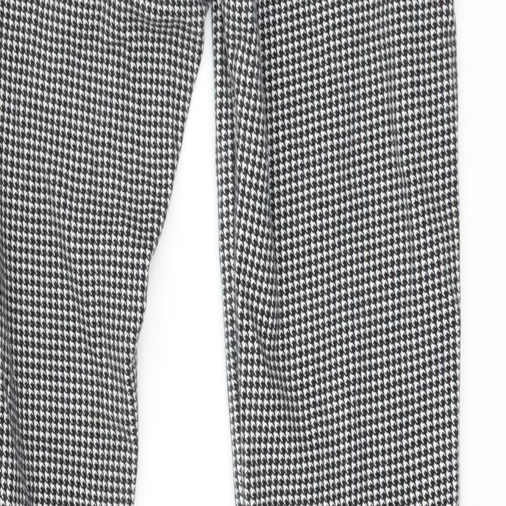 H&M Girls Multicoloured Houndstooth Jersey Jogger Trousers Size 12 Years - Leggings