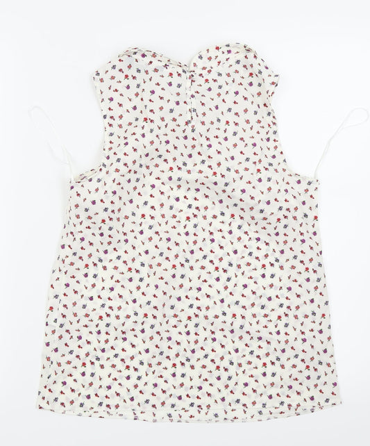 Womens UK Size 8 New Look White Camisole Blouse