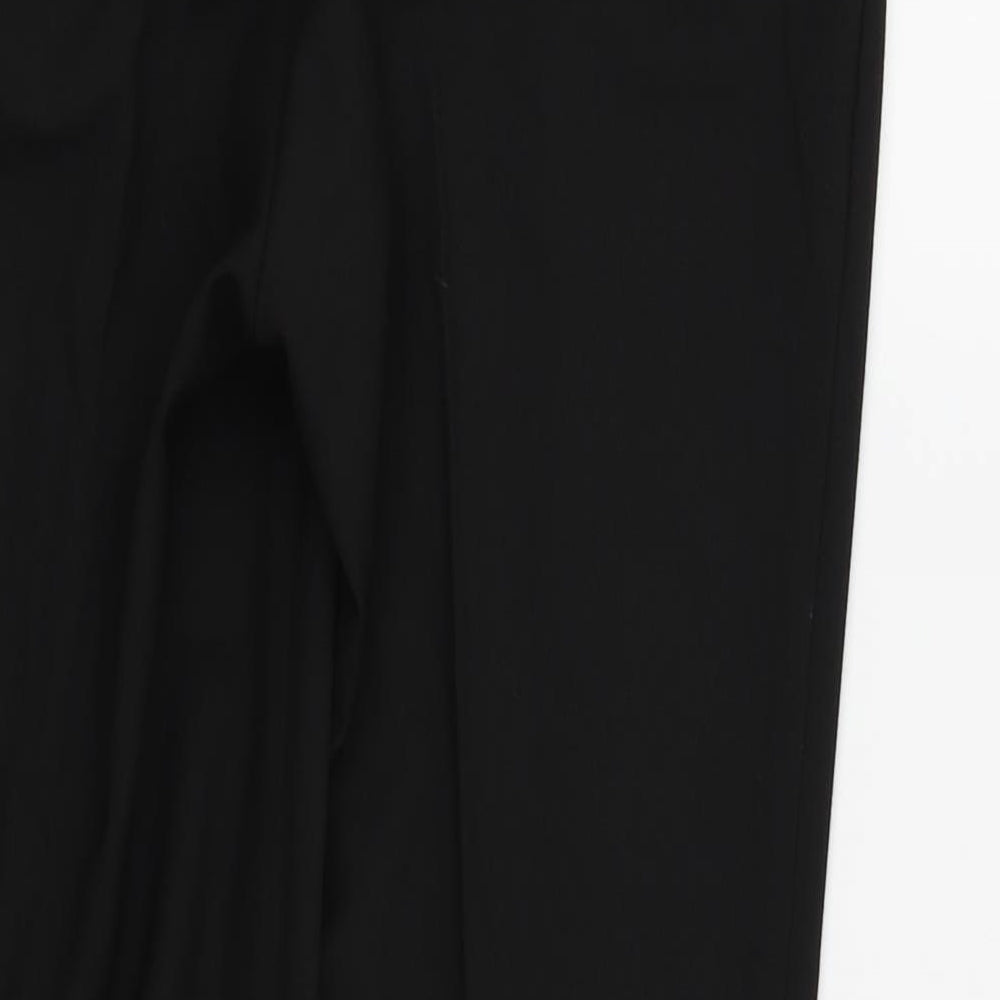 Womens UK Size 8 NEXT Regular Fit Black Trousers