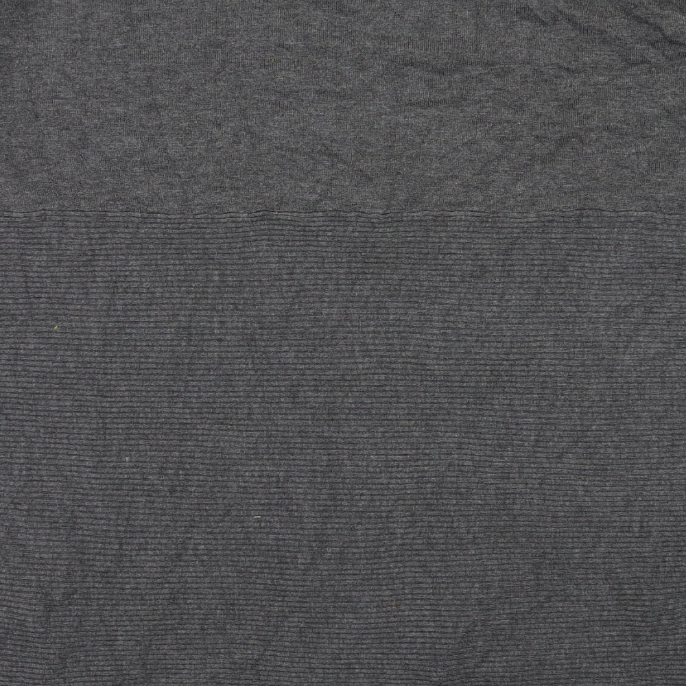 Womens UK Size 14 Apricot Grey Basic T-Shirt