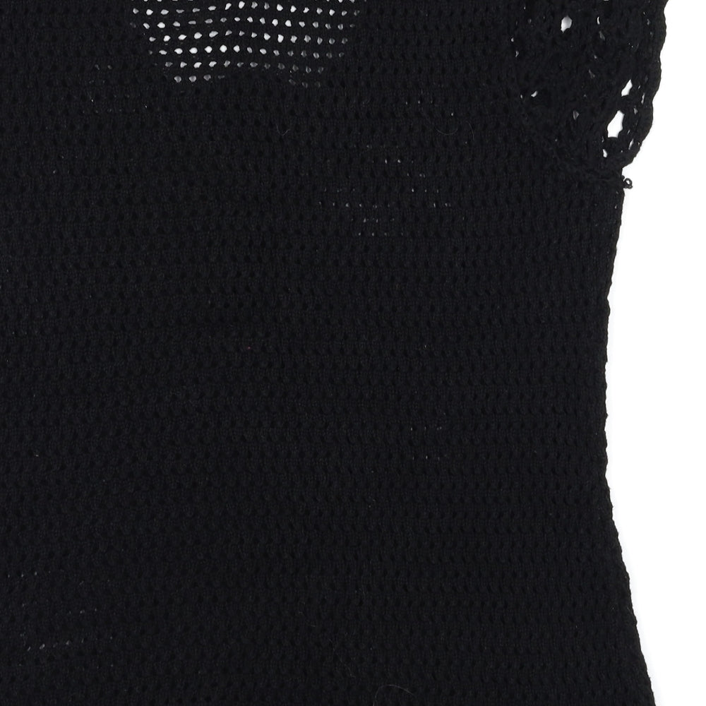 EVIE Womens Black Basic T-Shirt Size 14