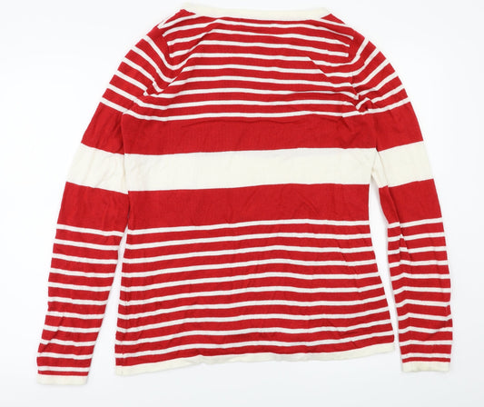 Womens UK Size 12 George Red Basic T-Shirt