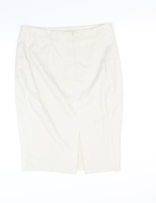 H&M Womens Beige   A-Line Skirt Size 18