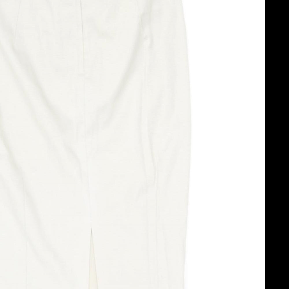 H&M Womens Beige   A-Line Skirt Size 18