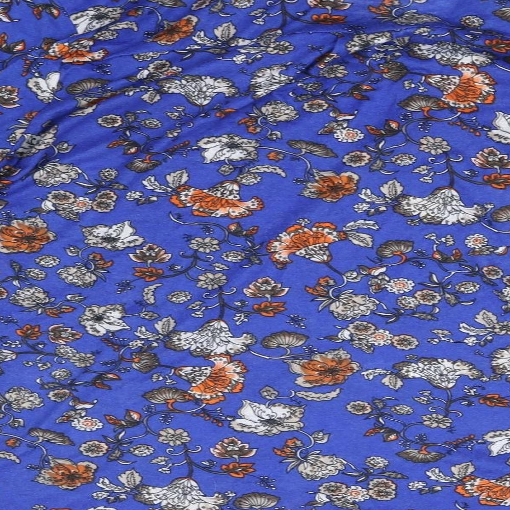 Womens UK Size XL Encuentro Blue Basic Blouse