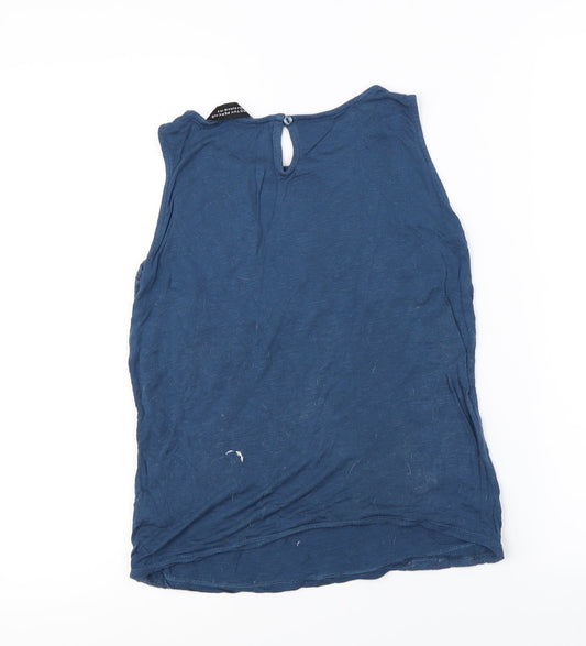 Dorothy Perkins Womens Blue Basic T-Shirt Size 8