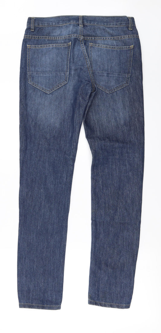 denim co Womens Blue Straight Jeans Size 30 in L32 in