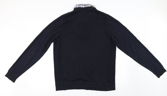 Marks and Spencer Mens Blue Pullover Jumper Size M