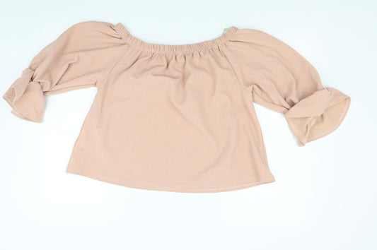 Cameo rose Womens Beige Basic Blouse Size 10