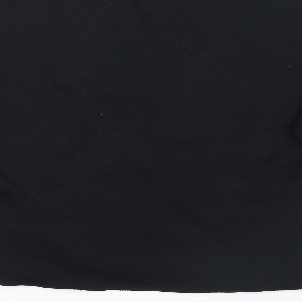 River Island Womens Black Pullover Jumper Size S - print on front