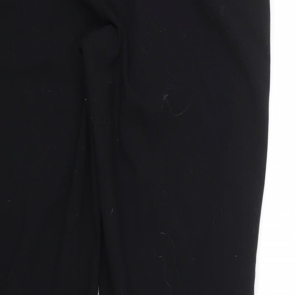 M&S Womens Black Trousers Size 14 L28 in