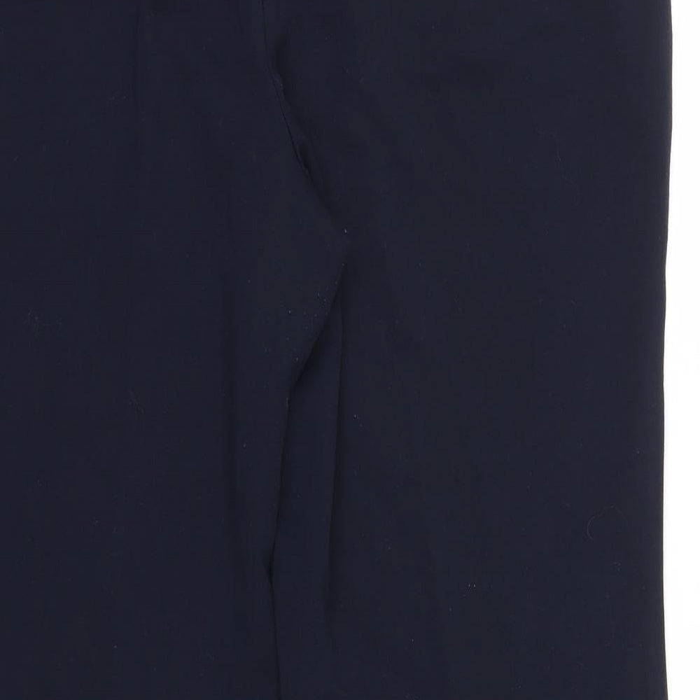 M&S Womens Blue Trousers Size 14 L26.5 in