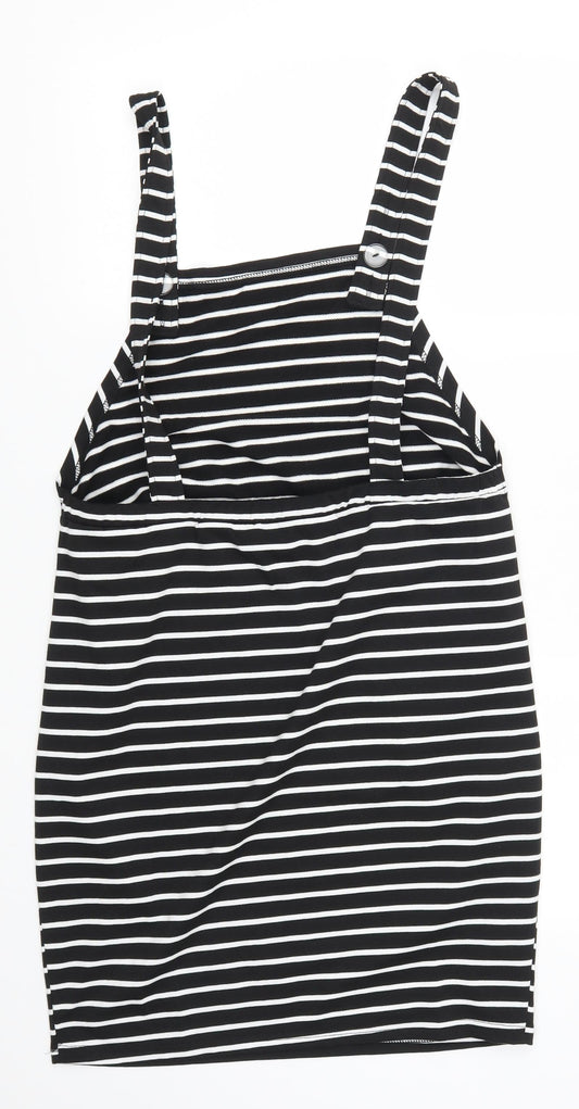 SheIn Womens Black Striped Pencil Dress Size L