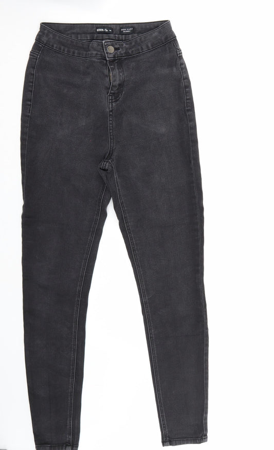Tu Womens Black Skinny Jeans Size 10 L28 in