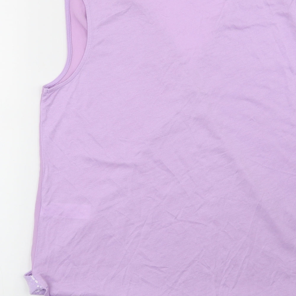 Womens UK Size 12 NEXT Purple Basic Blouse