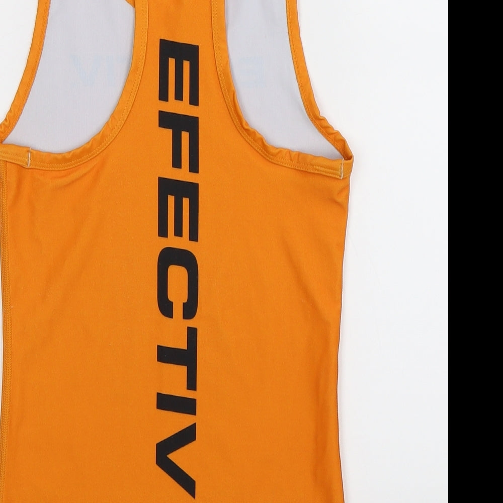 Efectiv Womens Orange Jersey Tank Size S
