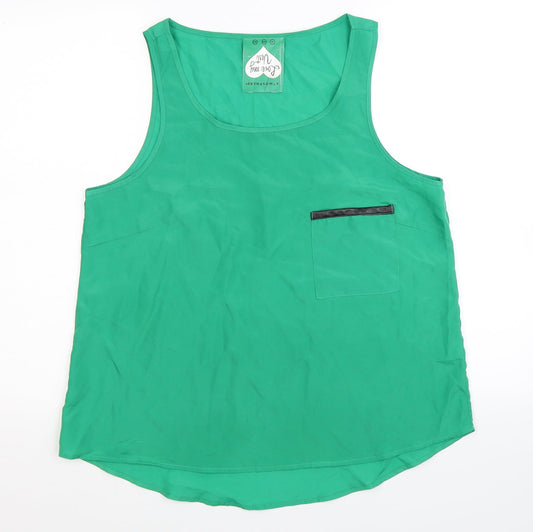 Womens UK Size 16 Atmosphere Green Basic T-Shirt