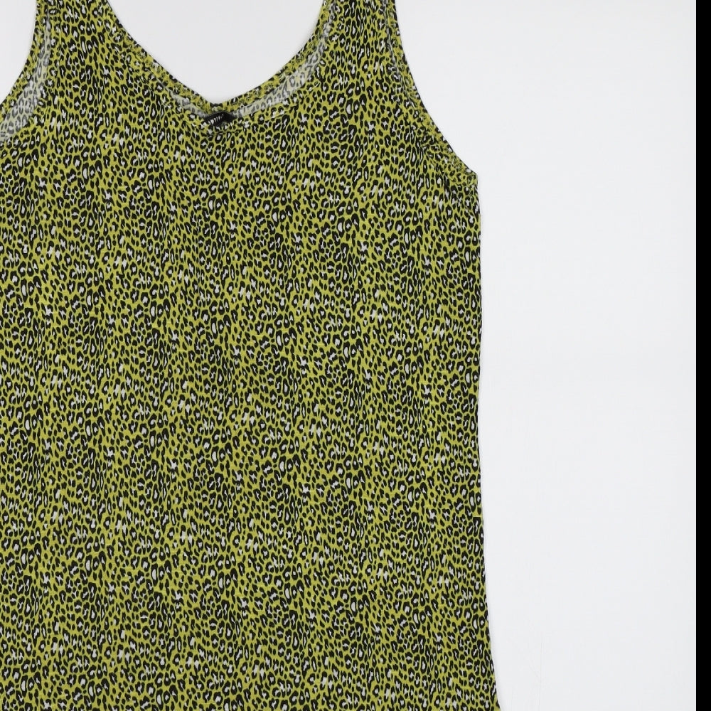 Womens UK Size 12 George Yellow Basic Tank