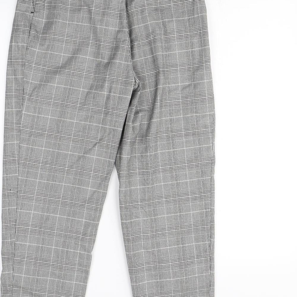 Womens UK Size 6 H&M Regular Fit Dress Pants Green Trousers