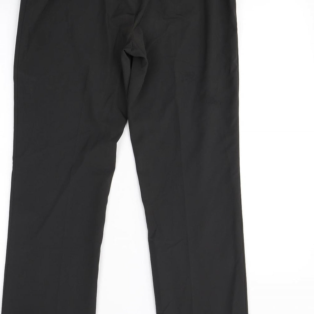 Womens UK Size 14 Preworn Regular Fit Dress Pants Grey Trousers