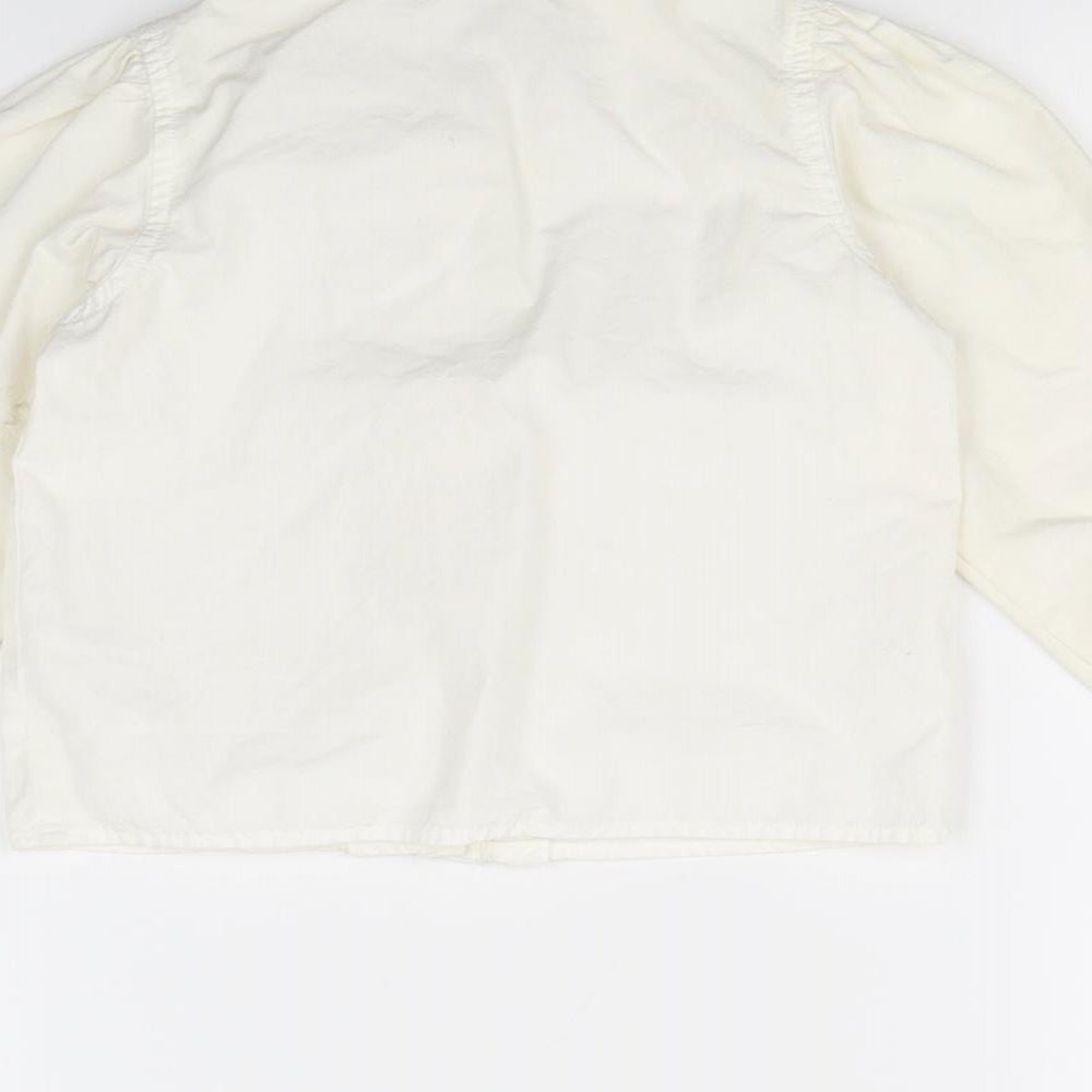 Gap Girls White Basic Button-Up Size 2 Years
