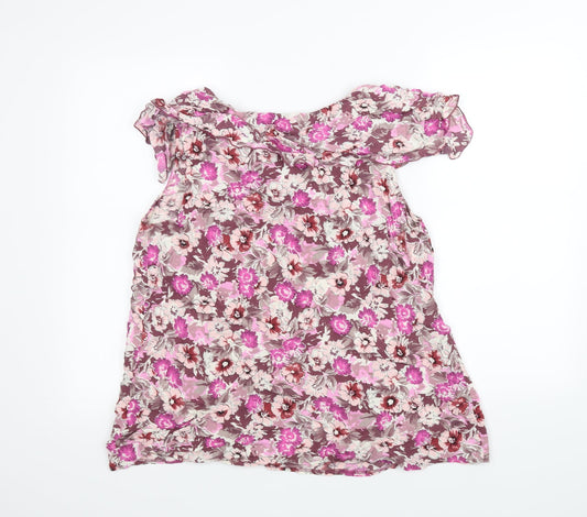 Womens UK Size 18 M&Co Pink Basic T-Shirt