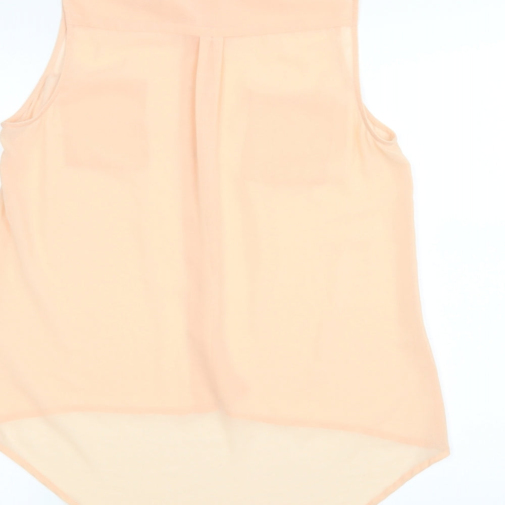Womens UK Size 8 New Look Pink Basic Blouse