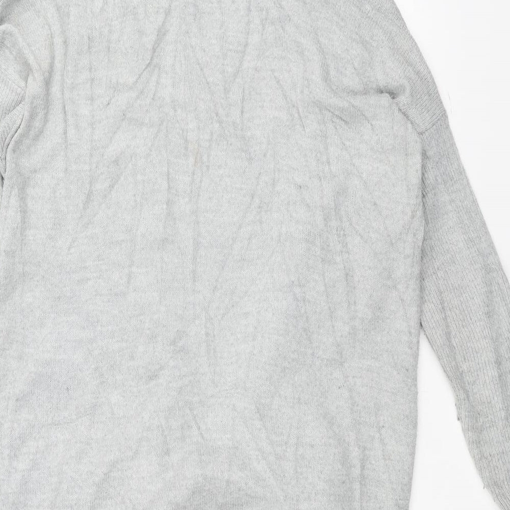 Miss Selfridge Womens Grey Cardigan Jumper Size S