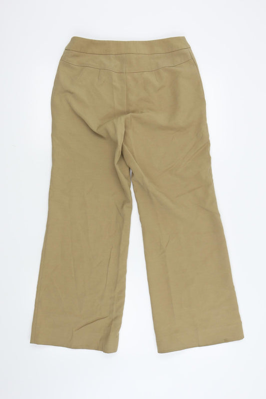 Womens UK Size 10 Papaya Regular Fit Beige Trousers
