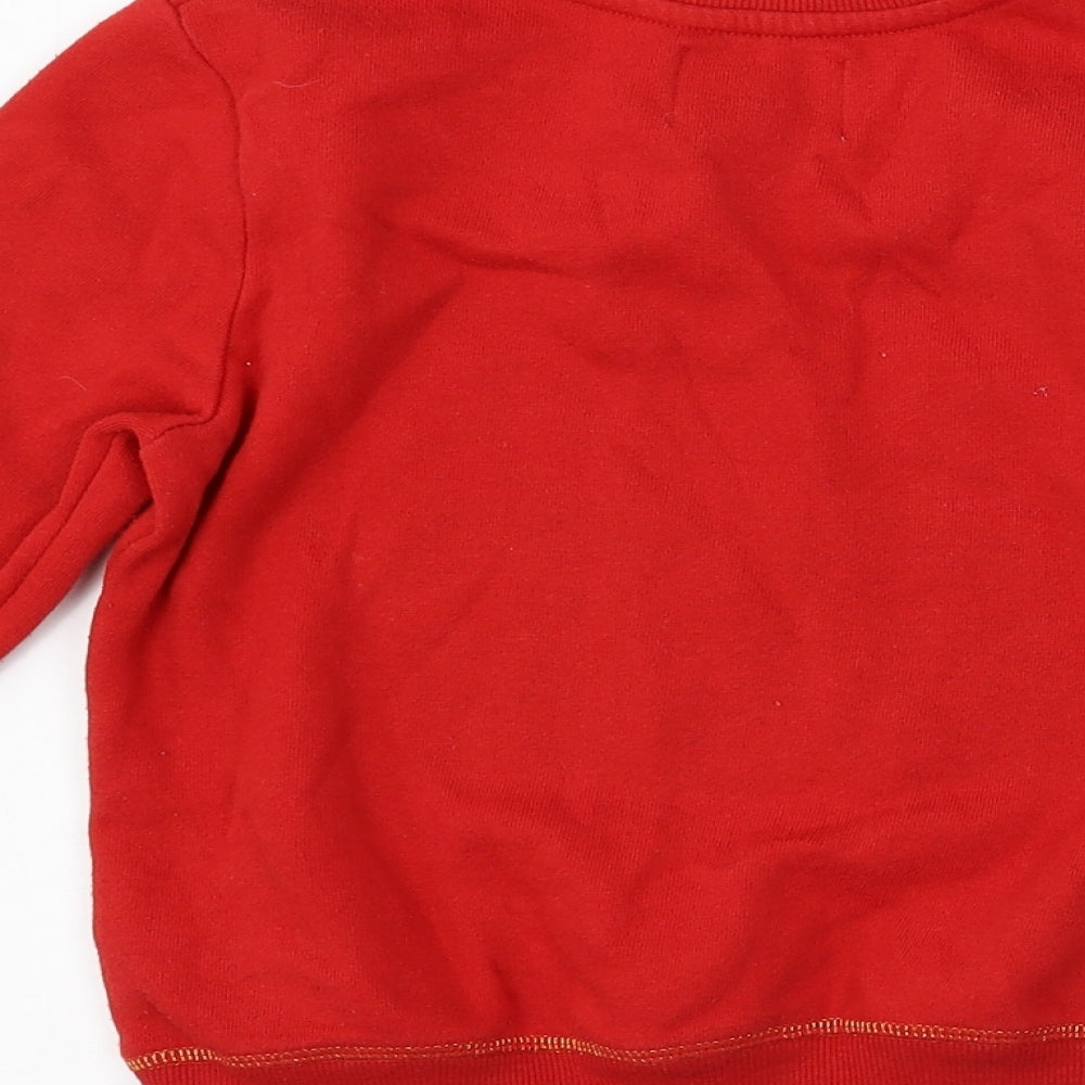 George Girls Red Pullover Sweatshirt Size 6-7 Years - Team Rudolph